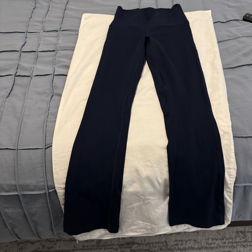 Lululemon athletica Navy Leggings Sporty Design Flare bottoms